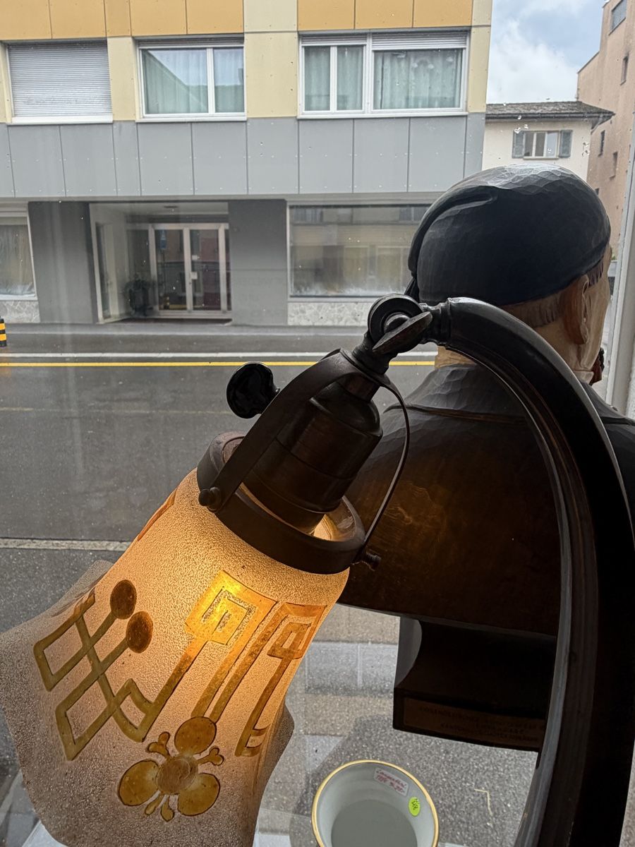 Lampade: Jugendstil Tischlampe mit dekorativem Glasschirm  – Usato da Andermatt venduto da Diadiusdiana 4