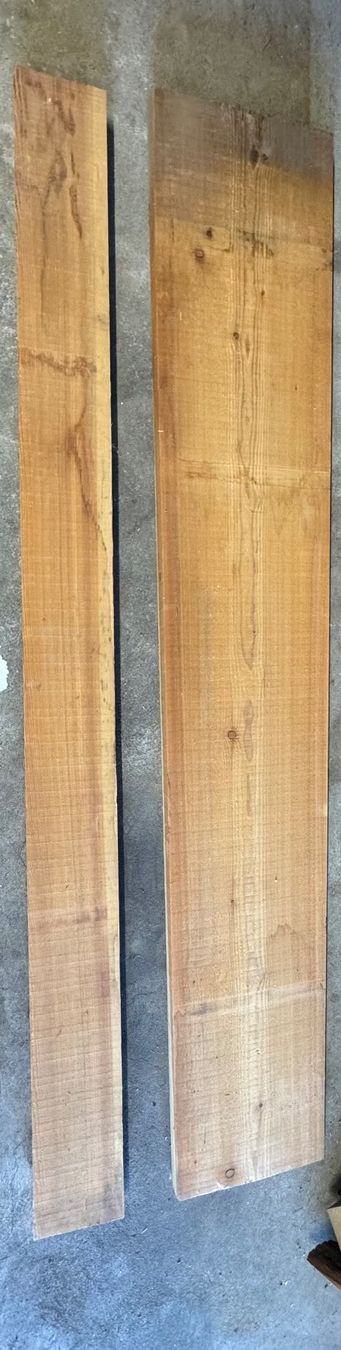 Holzartikel: 2 massive Lärchenbohlen 260cm – Neu (gemäss Beschreibung) aus Kestenholz von cvx_889vv