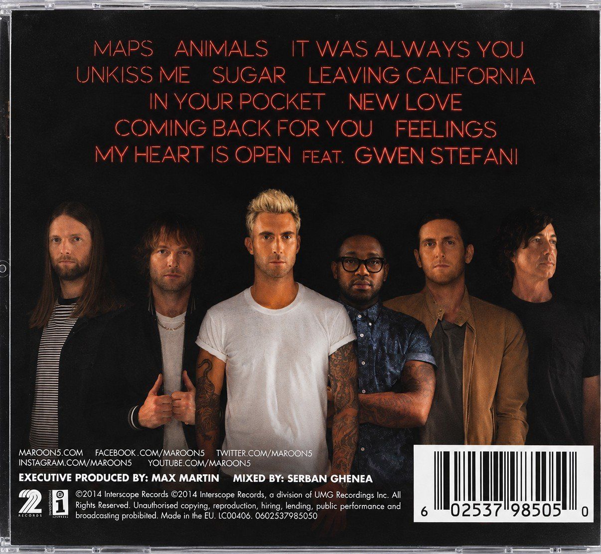 CD: CD Maroon 5 "V", Nr. 312 – Nuovo e nell'imballaggio originale da Kottwil venduto da Crazyrolf 1