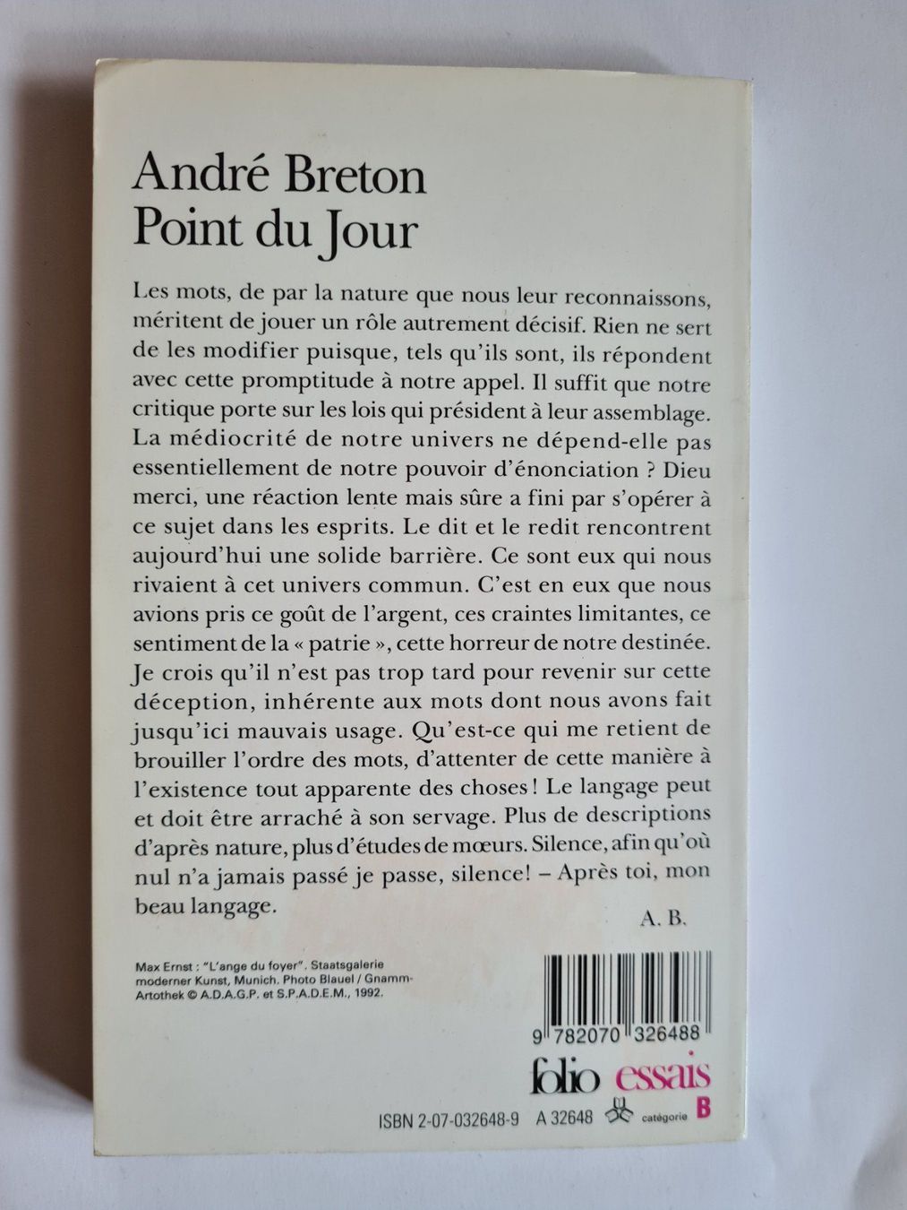 Libri: "Point du jour" de André Breton – Usato da Zürich venduto da pleco12 1