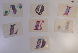 Panini FantaSticker / Sticker aus den 80er Lot Buchstaben