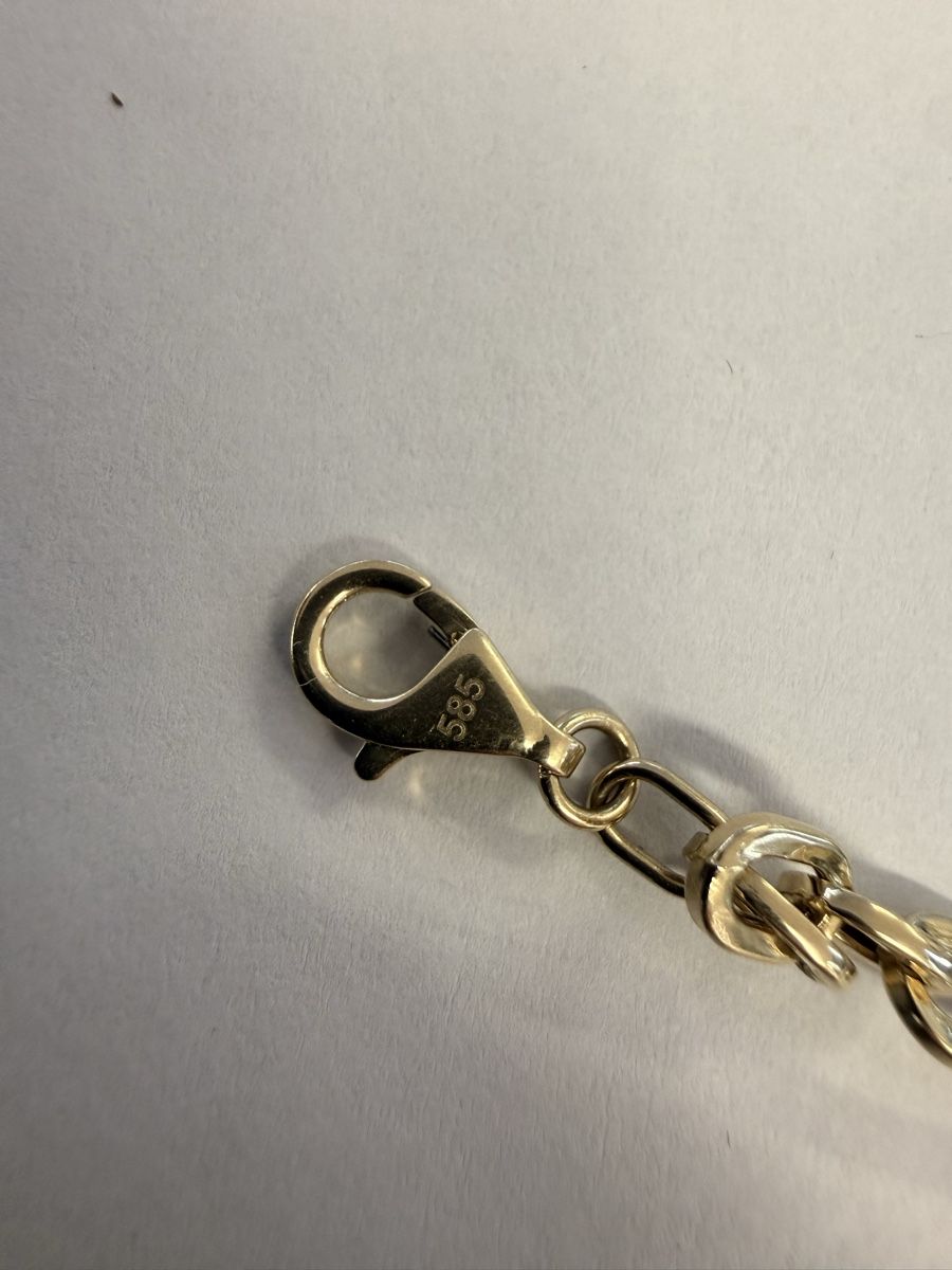 Bracciali & Braccialetti: 14 Karat Gold Armkette – Usato da Frauenfeld venduto da BijouterieRhyhof 3