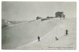 Gasthaus Gäbris ob Gais (AR) im Winter - Skifahrerin - 1909