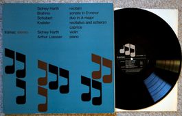 Sidney Harth violin recital: Brahms Schubert Kreisler LP