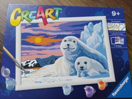 Ravensburger Malen nach Zahlen "Seehunde im Abendrot" NEU