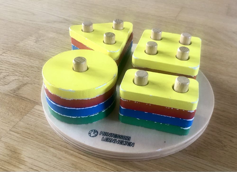 Montessori Sortier-und Stapelspielzeug Holz | Kaufen auf Ricardo