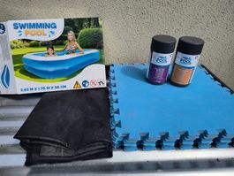 Set aufblasbarer Pool (262x175x56) inkl zubehör