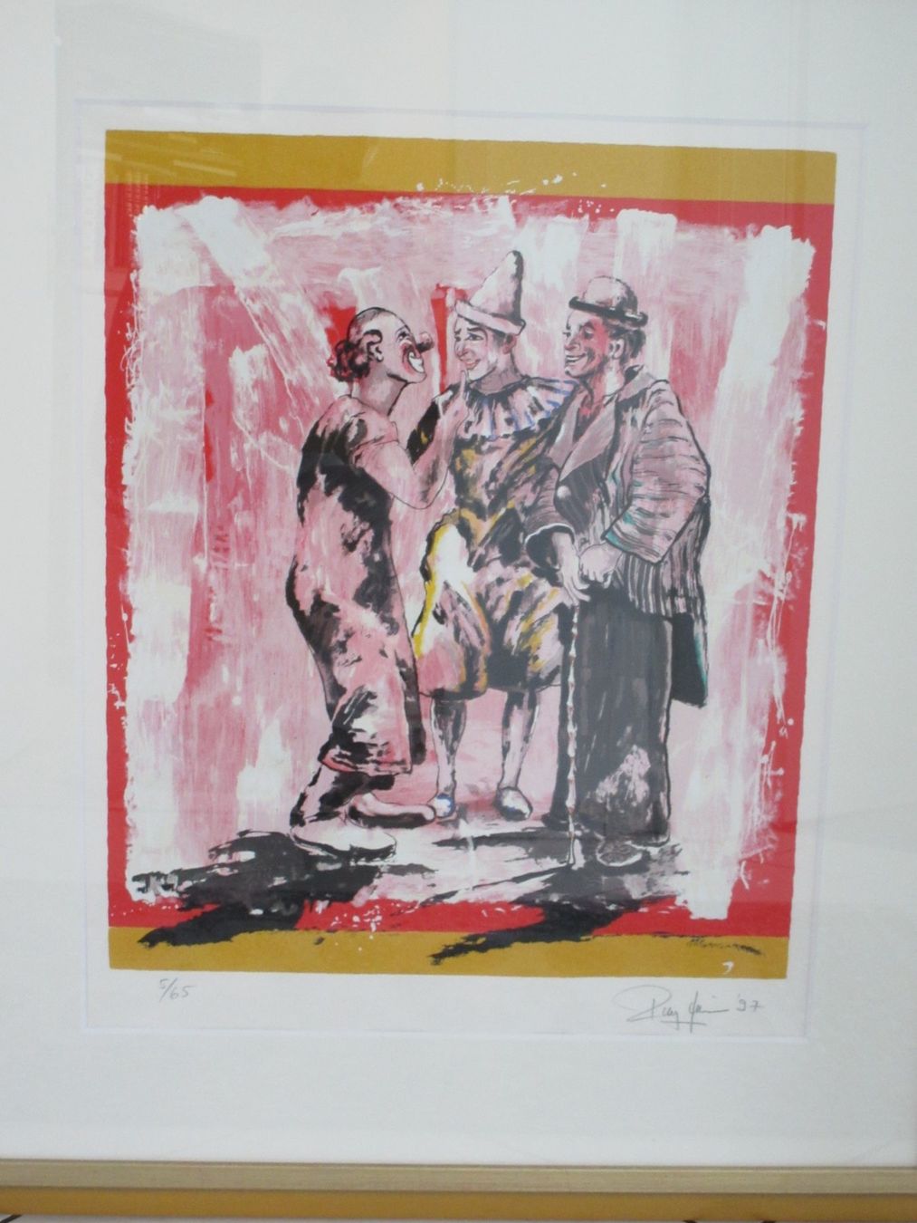 Grafica & Litografie: Rolf Knie ALLE SIND EITEL  hs./hn. 5/65 – Usato da Weinfelden venduto da Kunst2010 1