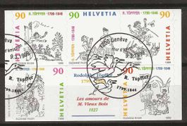 CHC100 - 1/2 carnet Comics R. Toepffer 1er jour