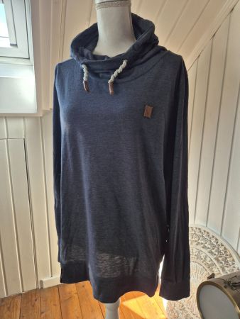 NAKETANO   sweat hoodie  blau/grau  Grösse L