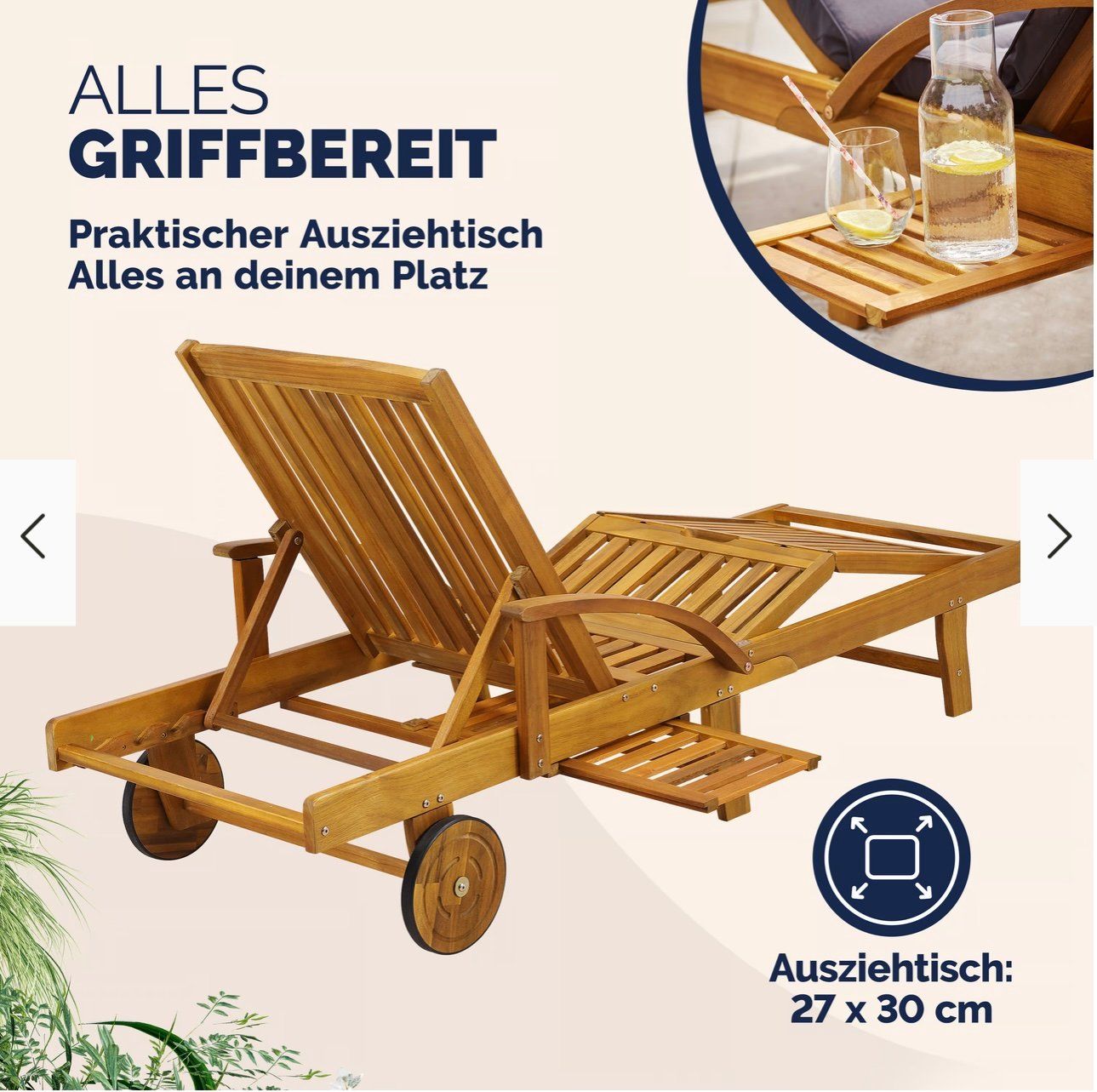 Liegen & Liegestühle: 2 Liegestühle aus Akazienholz – Gebraucht aus Seengen von rem_228m 6