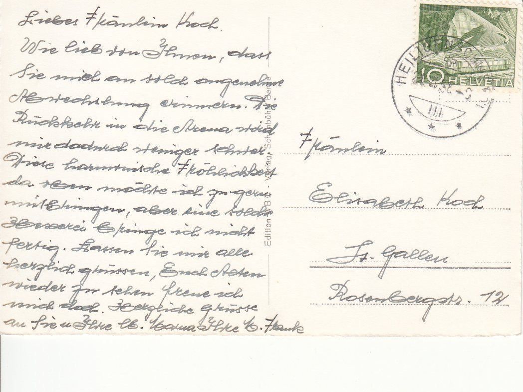 Cartoline postali: Haltenegg 1951 – Usato da Bürglen TG venduto da StampGraf 1