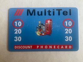 Prepaid Telefonkarte MultiTel