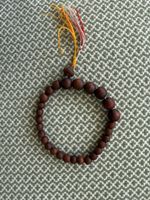 Kurze Mala - Tibetische Gebetskette mit Holzperlen ca.13 cm