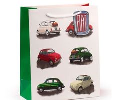 Fiat 500 Papiertasche  32.5cm / 12.5 cm Original NEU