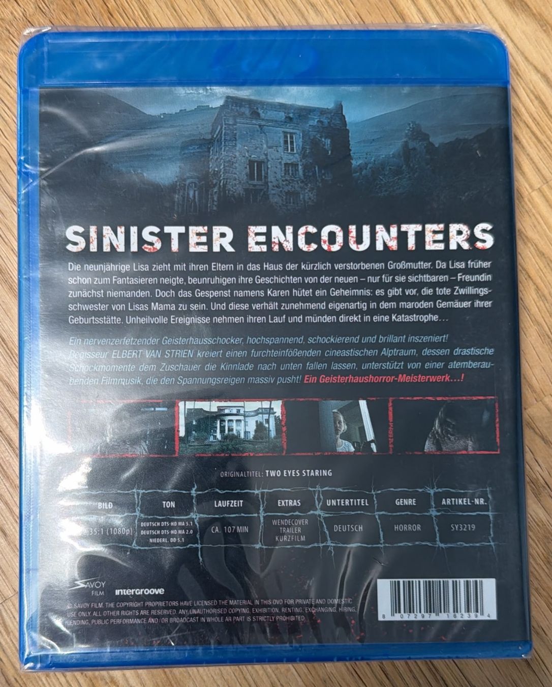 Tutti i DVDs: SINISTER ENCOUNTERS TWO EYES STARING BLU-RAY – Nuovo e nell'imballaggio originale da Zürich venduto da freioccasionen 1