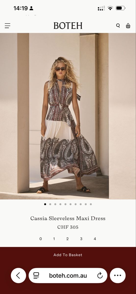 Robes: Boteh Cassia Maxi dress – D'occasion à Rain par thesta24