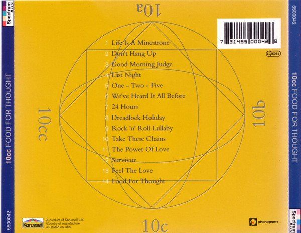 CD: 10CC - Food for Thought – Usato da Unterbäch venduto da eqlut 1
