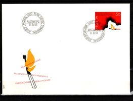 1984 - FDC /  Werbemarke - Brandverhütung