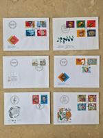 6 Ersttagsbriefe FDC Schweiz aus dem Jahr 1985