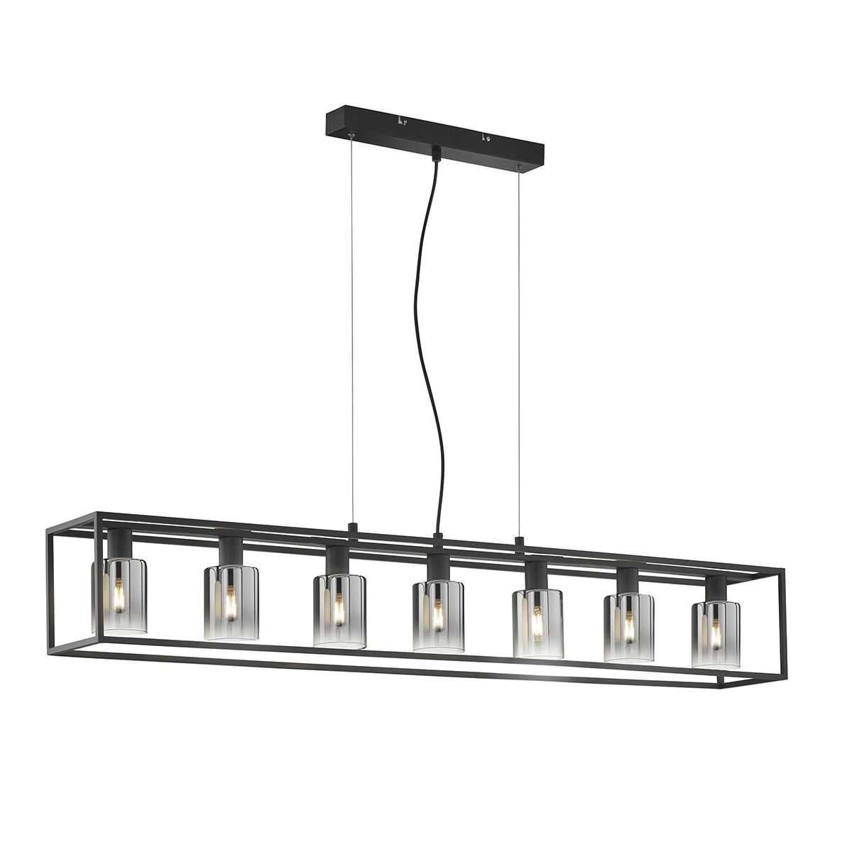 Lampadari & plafoniere: Pendelleuchte, Schwarz, 130 cm x 18 cm – Nuovo (secondo la descrizione) da Kreuzlingen venduto da Smart-Light 1