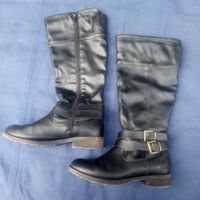 Schwarze Stiefel, Grösse 37