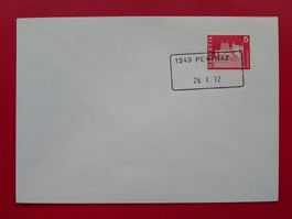 1972: Aushilfsstempel PENTHAZ VD sehr sauber auf Brief.