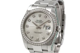 ROLEX Datejust 36, 116244 Brillantlünette Garantie *6158