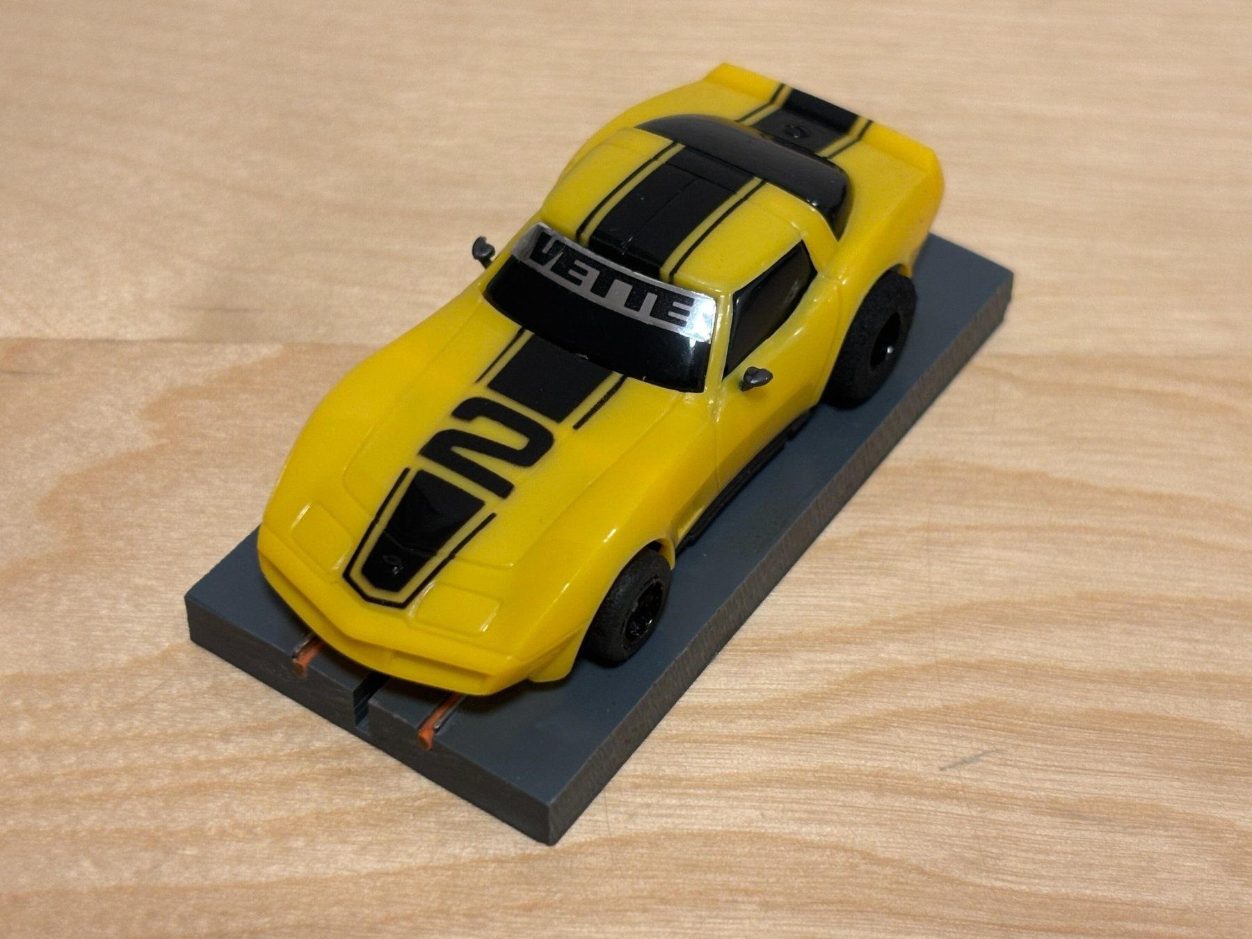 Tyco Piste: Tyco Corvette gelb/schwarz #2 – Usato da Bülach venduto da h0slotch