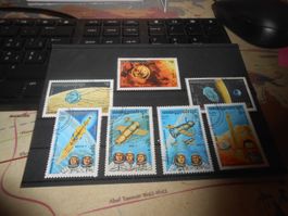 Briefmarken Weltraum Sojus Raketen guter Zustand