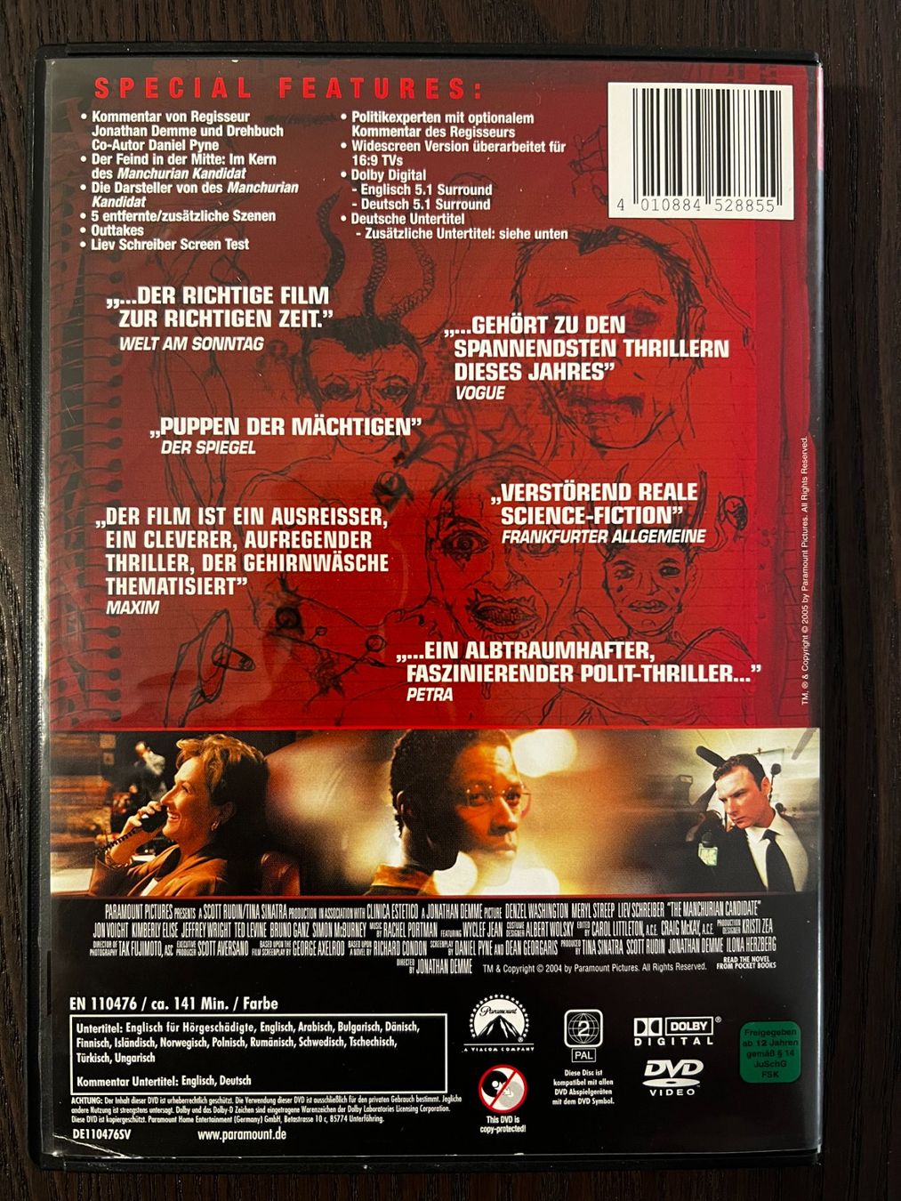 Tutti i DVDs: Der Manchurian Kandidat – Usato da Zürich venduto da FilmFreunde 1