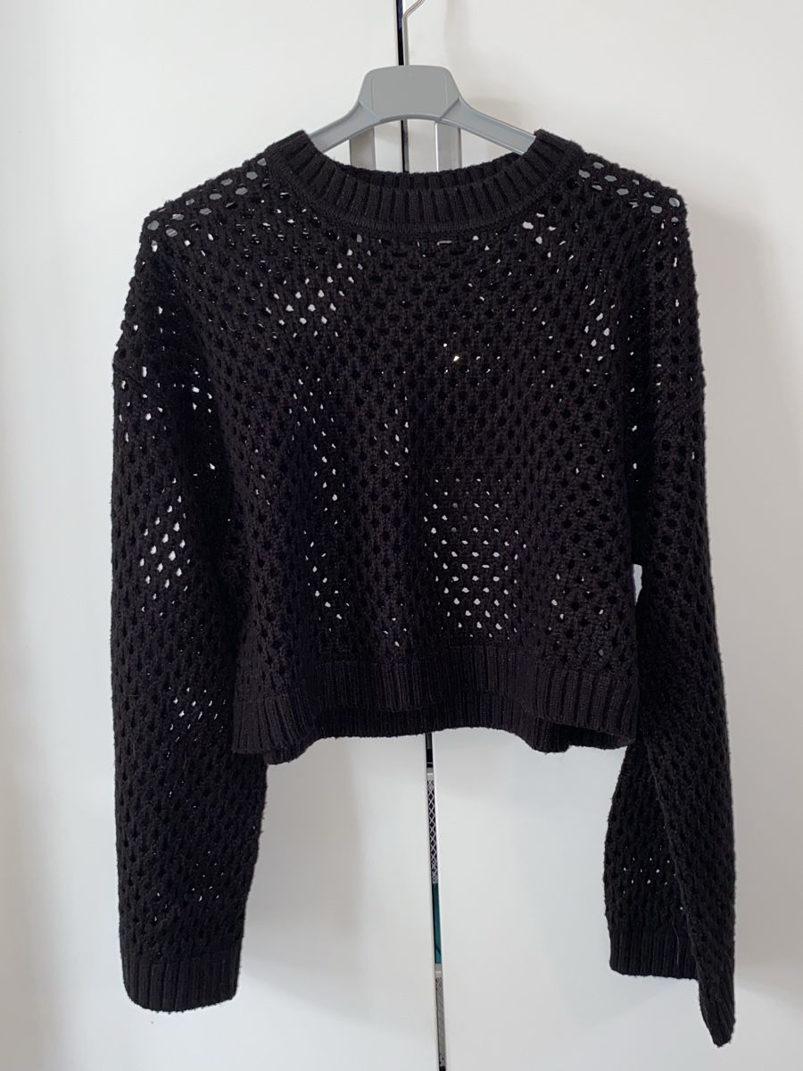 Maglioni & Felpe: Schwarzer Strickpullover von H&M – Usato da Basel venduto da Nina_777