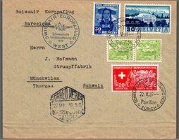 CH - Flugpost - Sonderflug - SF 39.5f nach Münchwilen