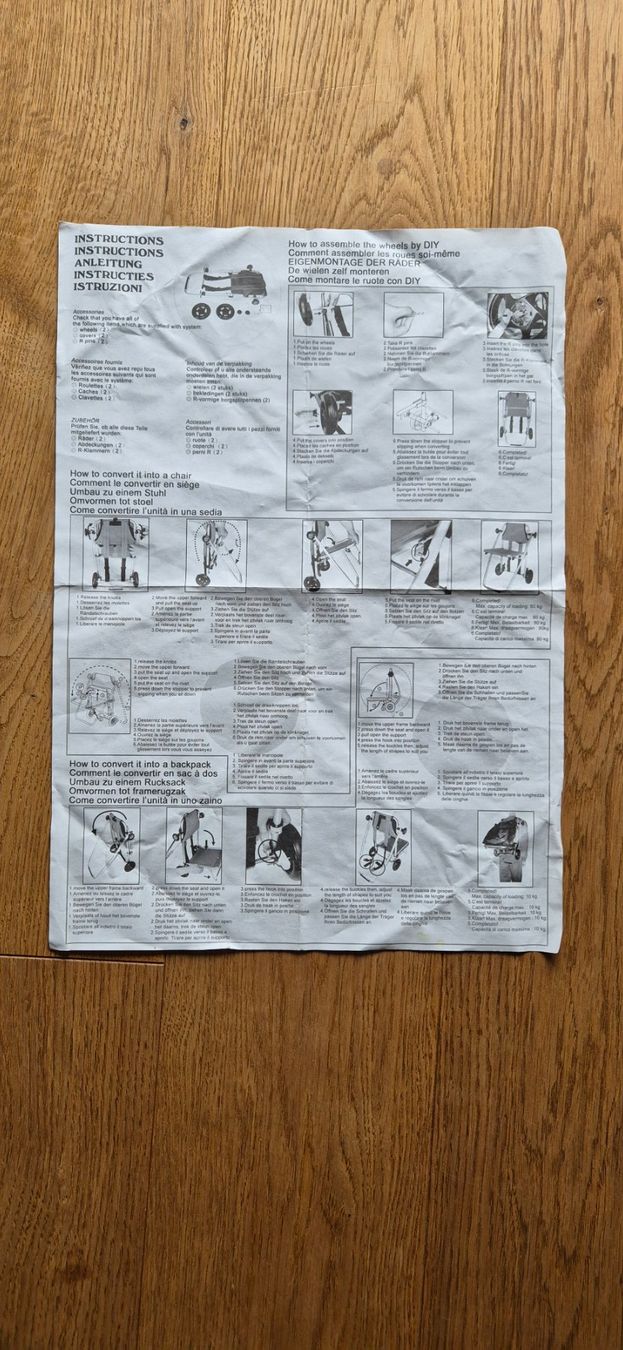 Autres articles pour la maison: Faltbarer Einkaufstrolley mit Sitz rot gebraucht – D'occasion à Grossaffoltern par Baer1782 4