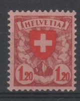 SBK Nr.164.Pf. Abart "HFLVETIA" ** Katalogwert: 80.00 CHF