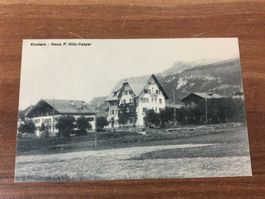 Alte Ansichtskarte Klosters Haus P. Hitz-Casper