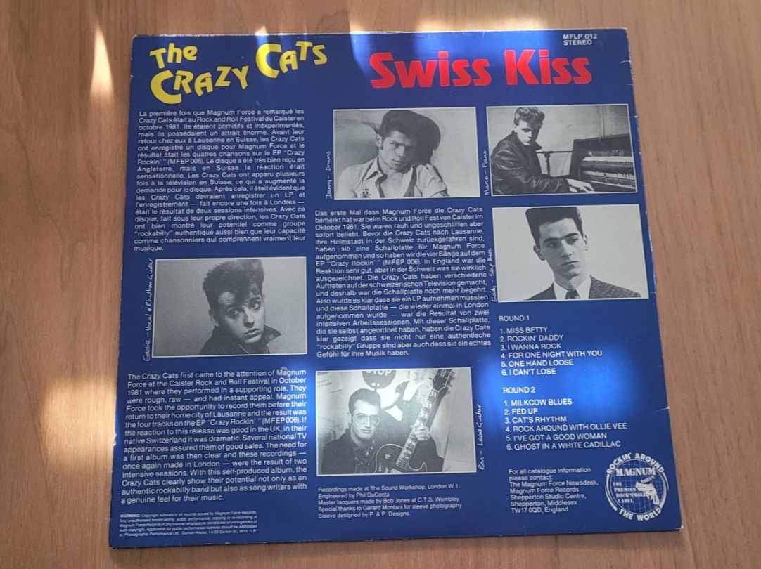 Dischi in vinile: LP  The Crazy Cats – Usato da Martigny venduto da MZ-67 1