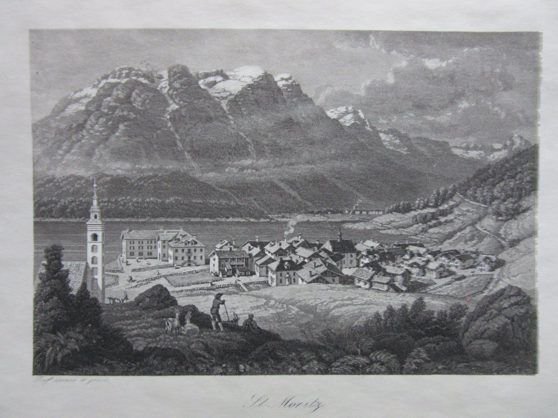 Incisioni: ST-MORITZ  AQUATINTA – Usato da Gersau venduto da grafik-kunst