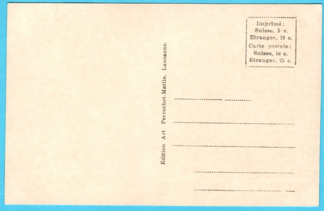 Cartoline postali: Zinal mit Gabelhorn und Mt Durant 1925 Berge – Usato da Zürich venduto da Sion2006 1