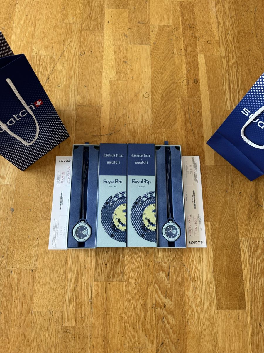 Audemars Piguet Uhren: Swatch x Audemars Piguet AP LAN BA PACK X2 – Neu und originalverpackt aus Bern von alekswhite