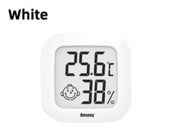 Thermometer Hygrometer Temea Smiley Mini LCD Digital weiss