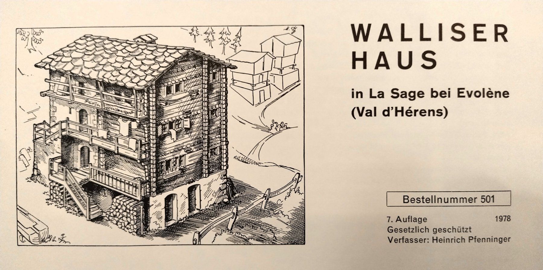Kit bricolage: Bastelbogen - Walliser Haus / 7. Auflage 1978 / Ab Fr. 4.- – Nuovo (secondo la descrizione) da Bellach venduto da JingleJerry