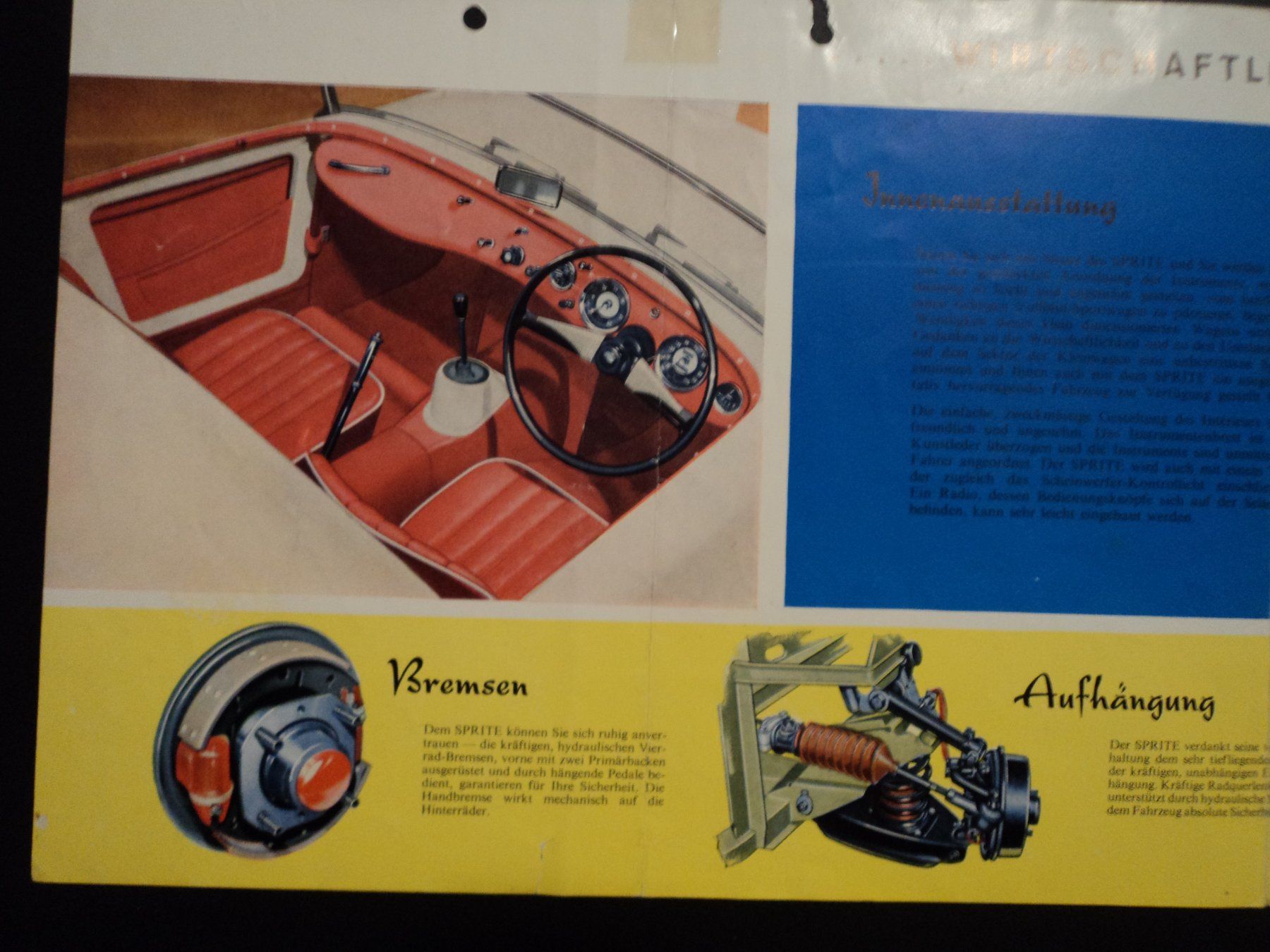 Austin Documenti: Prospekt Austin Healey Sprite – Usato da Schwarzenburg venduto da modelCARama 1