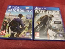 Watch Dogs 1 et 2 PS4 - Jeux d'action et d'aventure!