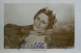 Charlotte Ander (1902-1969) Schauspielerin - Autogramm
