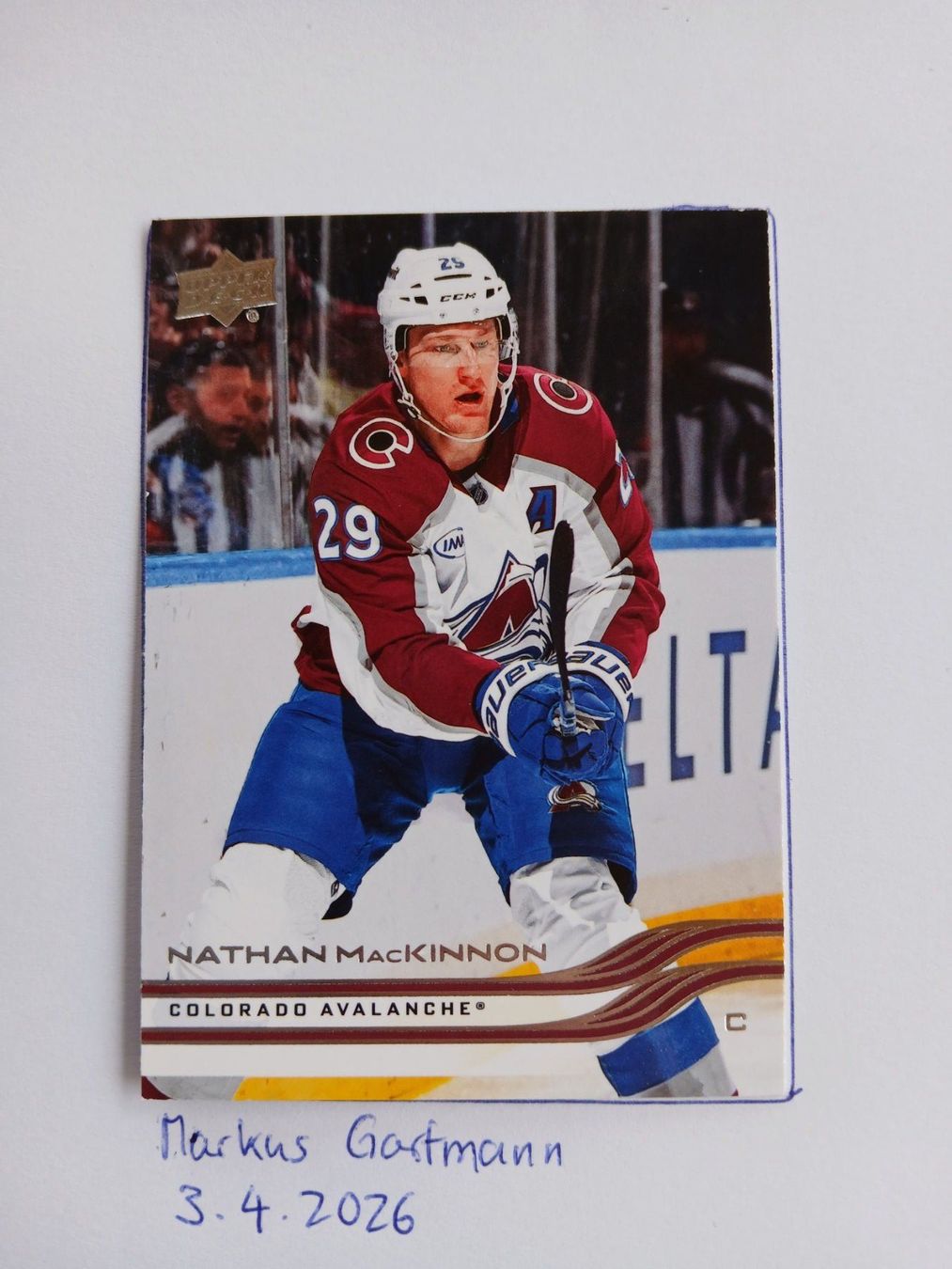 NHL Carte collezionabili: NHL Player Card UD 25-26 Series One MacKinnon – Usato da Schiers venduto da Batigol68