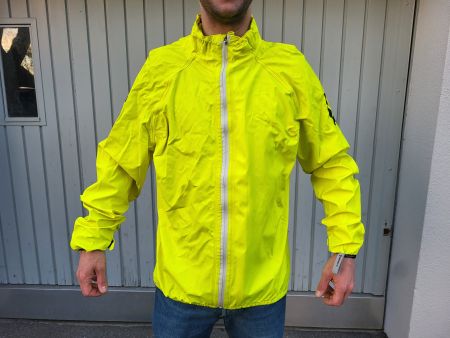 Motorrad Rain Jacket yellow size L Scott
