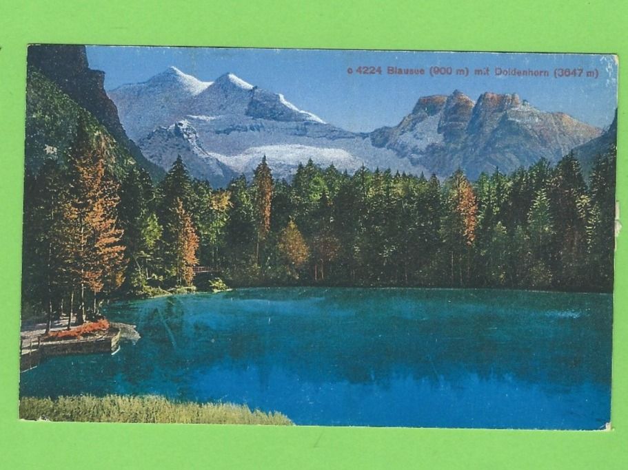Cartoline postali: Blausee mit Doldenhorn – Usato da Zürich venduto da t24_de