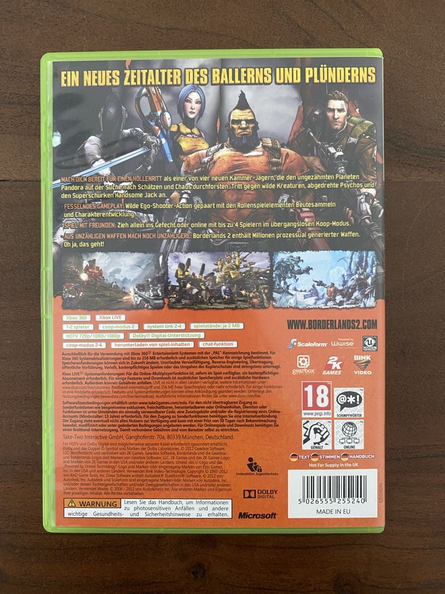 Microsoft Giochi: Borderlands 2 für Xbox 360 – Usato da Thunstetten venduto da Virus_33 2