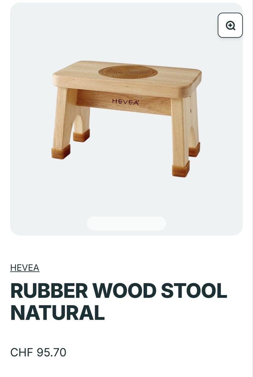 Hocker: Hevea Rubber Wood Stool Hocker  – Gebraucht aus Fidaz von Mirabern 1